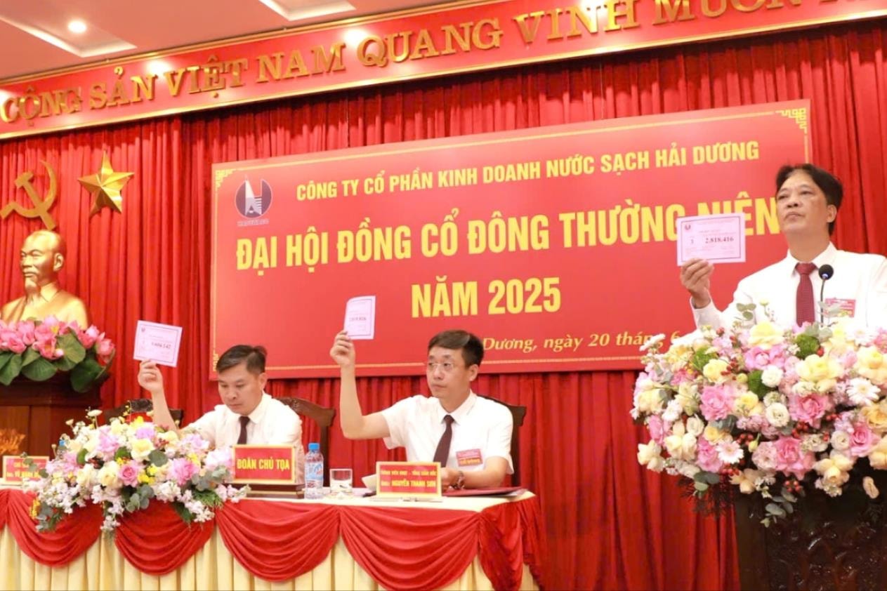 Công ty CP Kinh doanh nước sạch Hải Dương xác định mức trả cổ tức năm 2024 vượt dự kiến