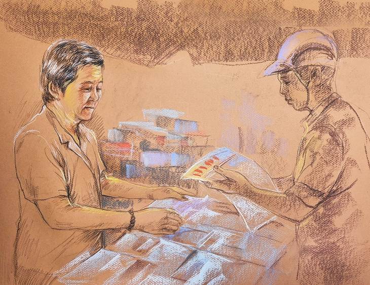 ស្រឡាញ់​តូប​កាសែត​ចុង​ក្រោយ​ក្នុង​ទីក្រុង​ហូជីមិញ​តាម​រយៈ​ផ្ទាំង​គំនូរ​របស់ Le Sa ​​​Long - រូបថត ១០.