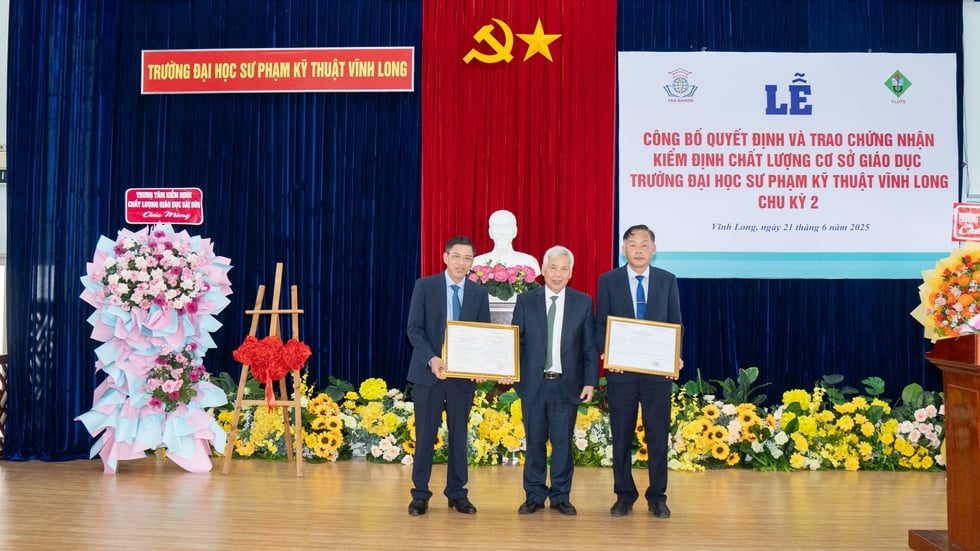 Trường ĐH Sư phạm Kỹ thuật Vĩnh Long đạt chuẩn kiểm định chất lượng chu kỳ 2- Ảnh 1.