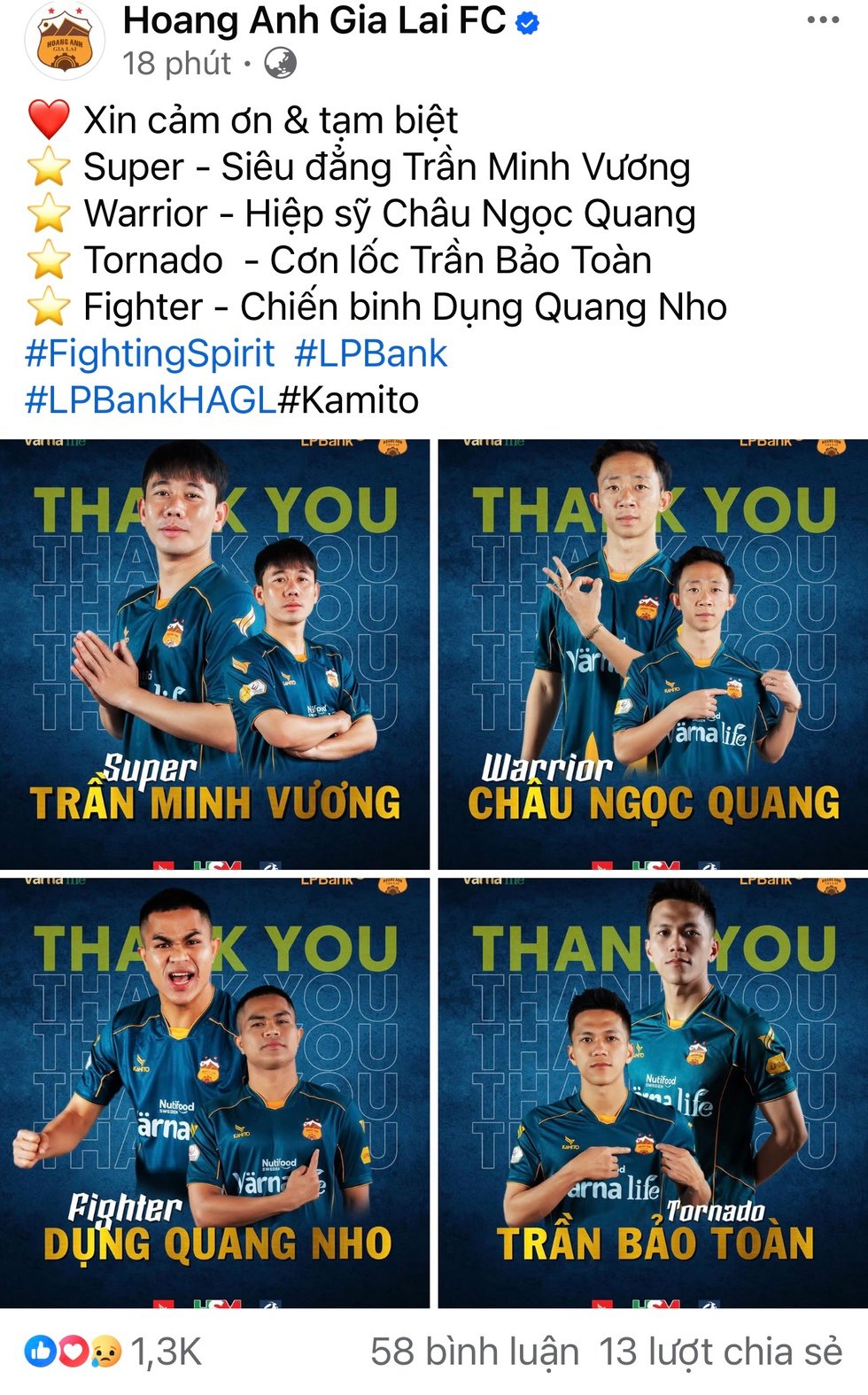 Minh Vương xúc động nghẹn ngào nói lý do chia tay HAGL, cảm ơn bầu Đức - Ảnh 1.