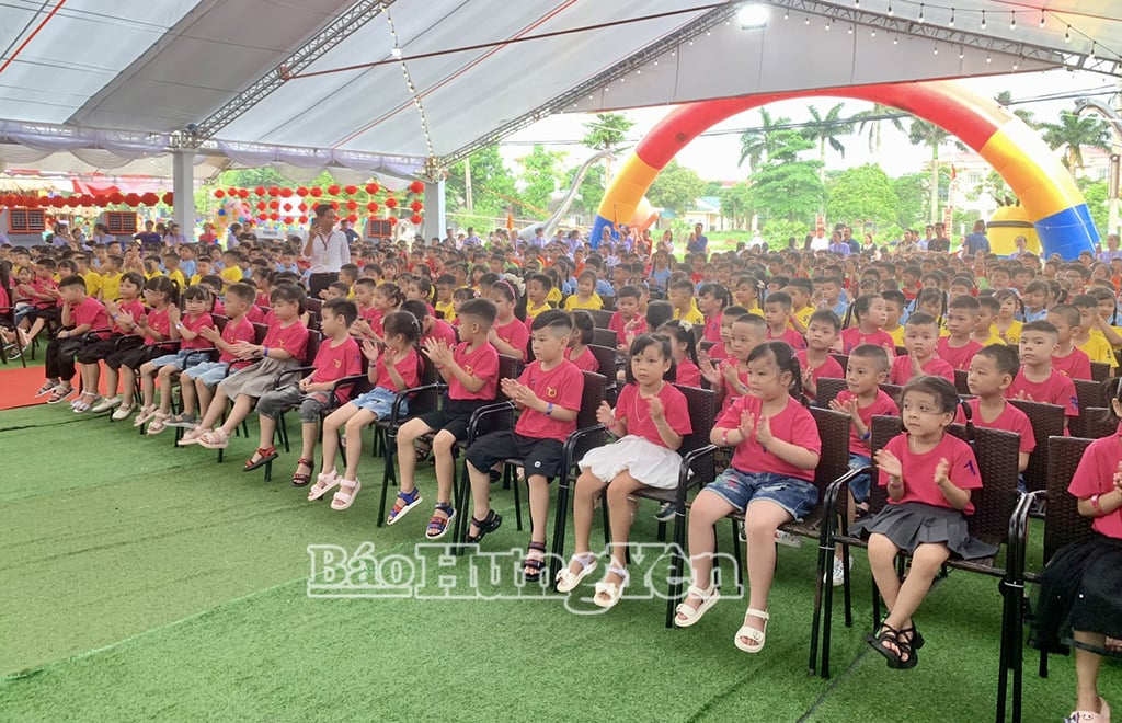 Khoảng 600 trẻ em là con của người lao động Nhà máy Tân Đệ 9 tham gia chương trình "Tân Đệ cùng con chào hè 2025"