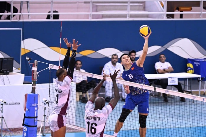 Bóng chuyền Việt Nam suýt lật đổ Qatar tại tứ kết AVC Nations Cup- Ảnh 4.