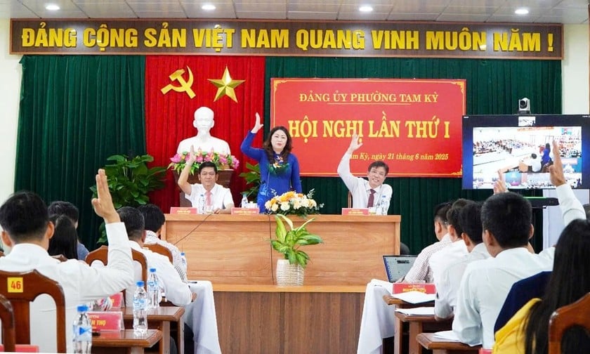Đảng ủy phường Tam Kỳ tổ chức Hội nghị lần thứ nhất.
