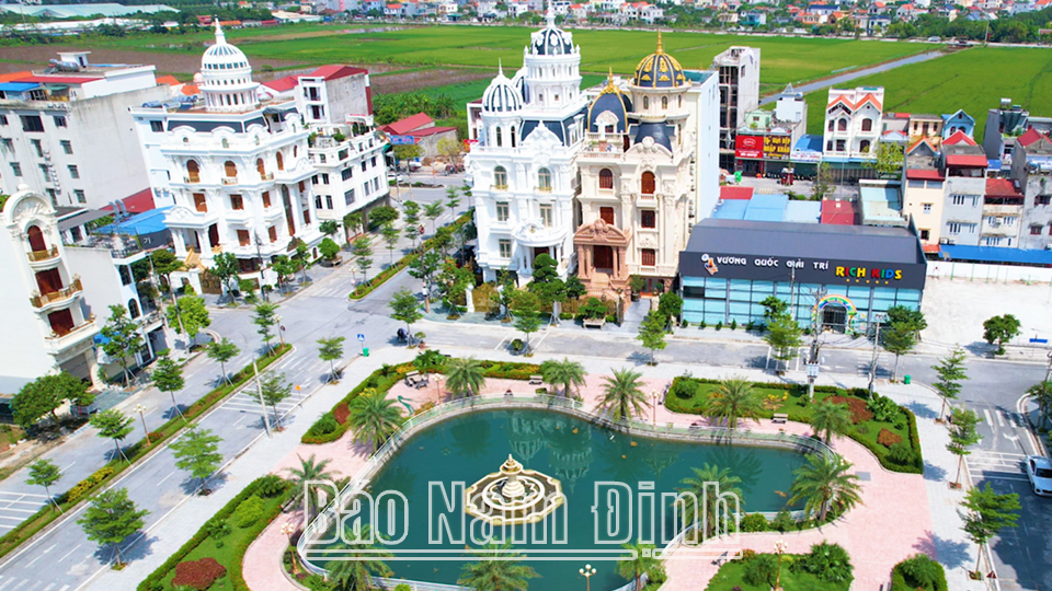 Cảnh quan nông thôn mới huyện Xuân Trường.