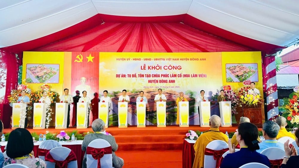 Beginn des Projekts zur Restaurierung und Verschönerung der alten Phuc Lam-Pagode – Foto 2