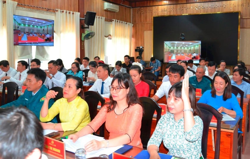 Các đại biểu dự Hội nghị Ban Chấp hành Đảng bộ xã Đại Lộc lần thứ nhất (nhiệm kỳ 2025 - 2030).