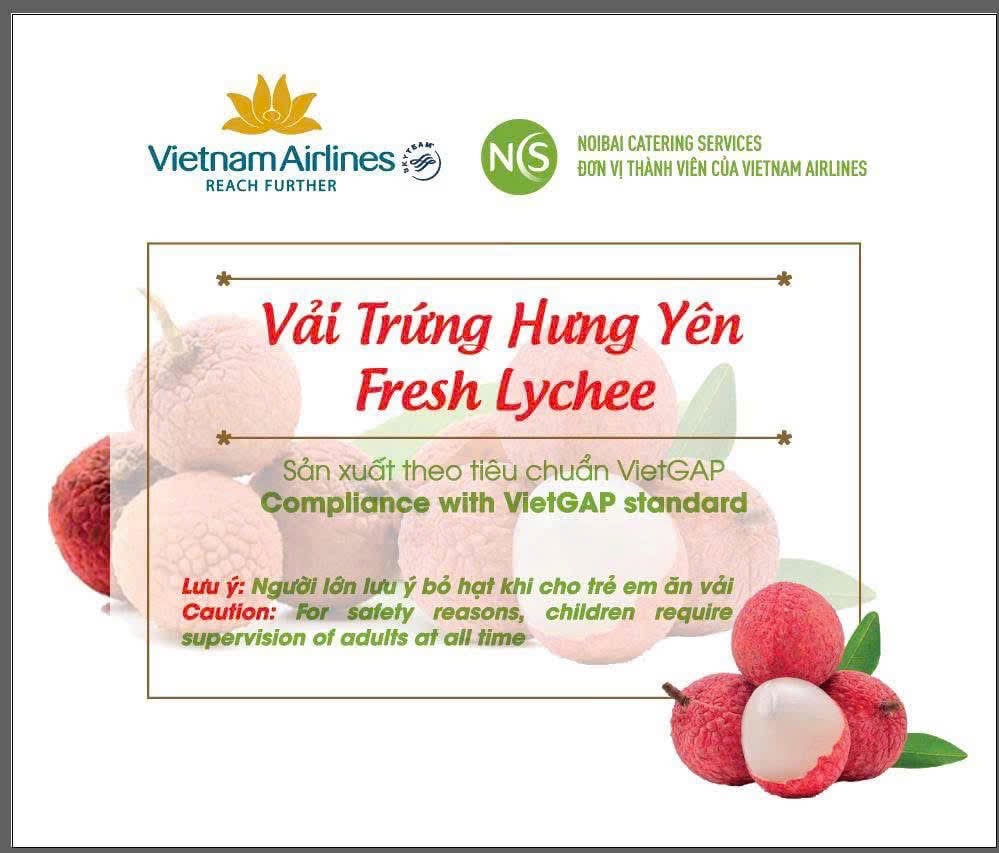 រូបភាពជាមួយចានពងមាន់ ដើម្បីណែនាំផលិតផល (រូបថត៖ Vietnam Airlines)