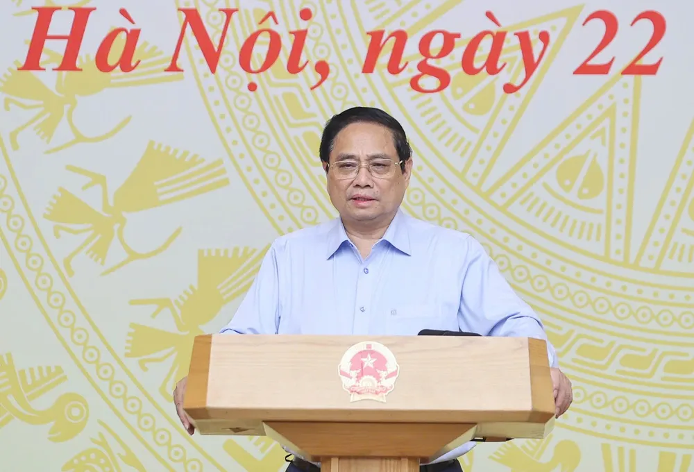 The Prime Minister emphasized the need to make efforts and be determined to complete all goals and tasks in all areas in 2025. Photo: VIET CHUNG