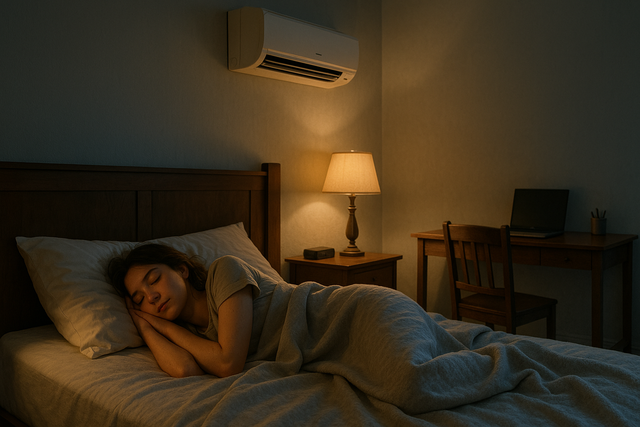 Ngày mới với tin tức sức khỏe: Cách ngủ máy lạnh không bị khô họng - Ảnh 1.
