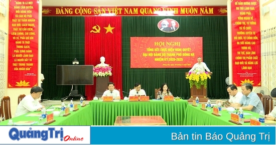 Đông Hà: Đánh giá kết quả thực hiện Nghị quyết Đại hội Đảng bộ thành phố nhiệm kỳ 2020 - 2025