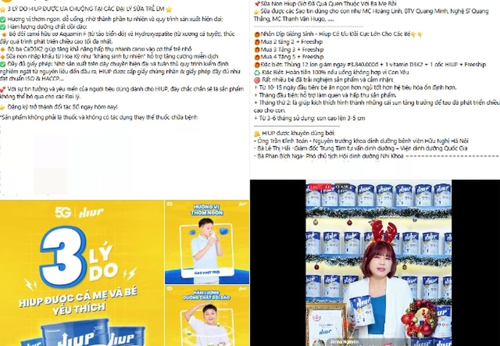 Sữa Hiup gốc 87.000 đồng, bán 546.000 đồng: Loạt chiêu trò quảng cáo rầm rộ - 1