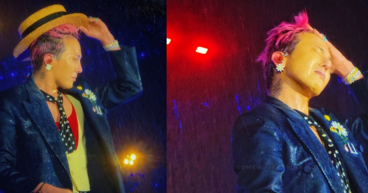 G-Dragon đội mưa hát 5 bài, BTC không chào từ biệt khiến fan Việt hụt hẫng