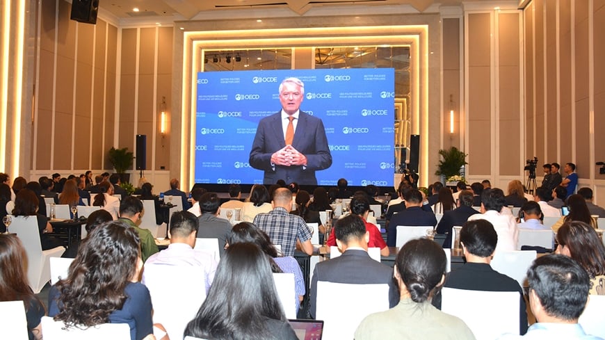 Le Secrétaire général de l'OCDE, Mathias Cormann, a envoyé un message de félicitations à l'occasion de l'atelier de lancement du Rapport économique 2025 sur le Vietnam.