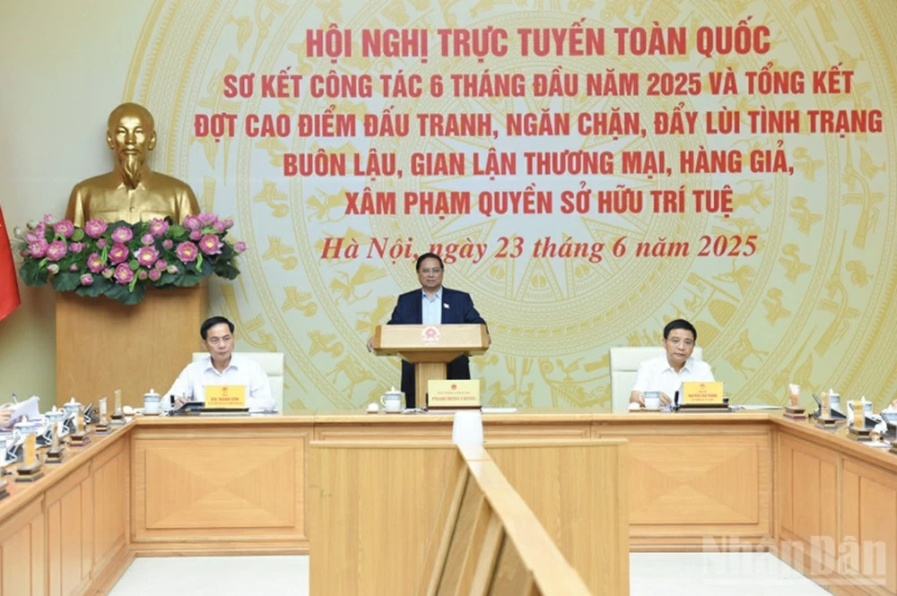 Thủ tướng Phạm Minh Chính phát biểu tại hội nghị. Ảnh: nhandan.vn