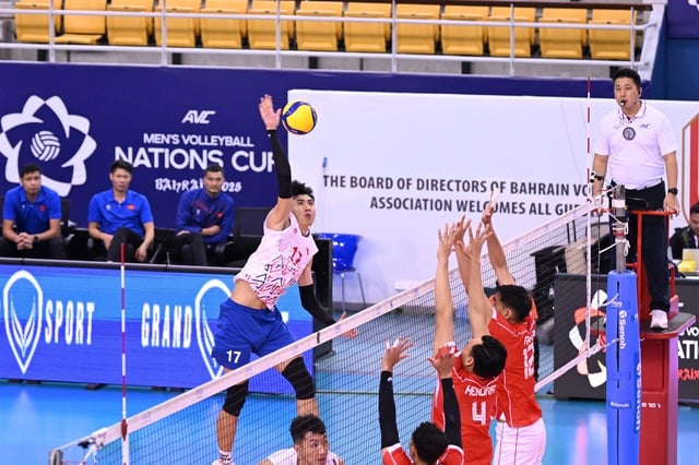 Đội tuyển Việt Nam đánh rơi chiến thắng tại giải bóng chuyền AVC Nations Cup 2025 - Ảnh 1.