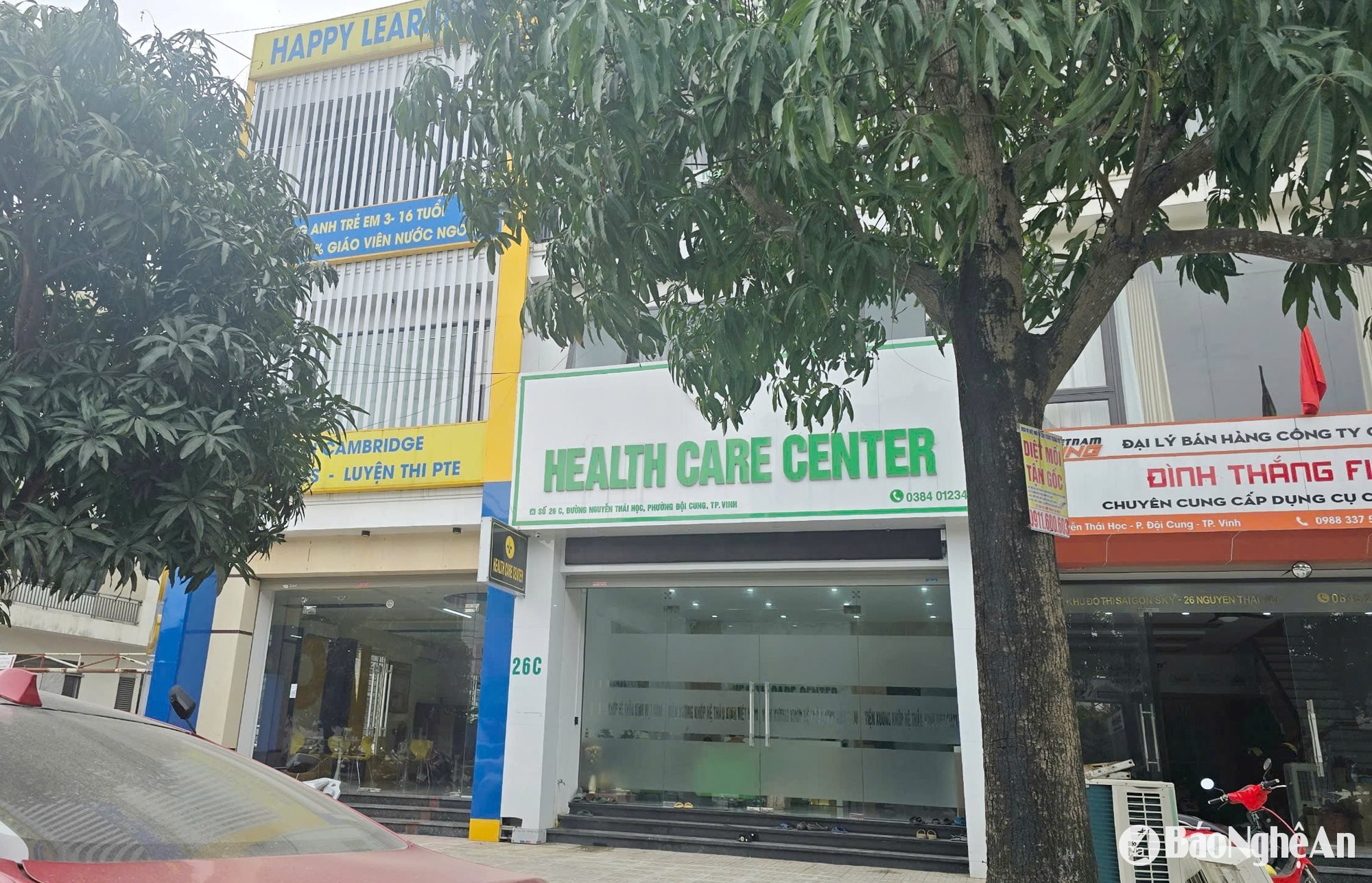 El Centro de Salud se encuentra en la calle Nguyen Thai Hoc, n.° 26C, ciudad de Vinh. Foto: Thanh Chung