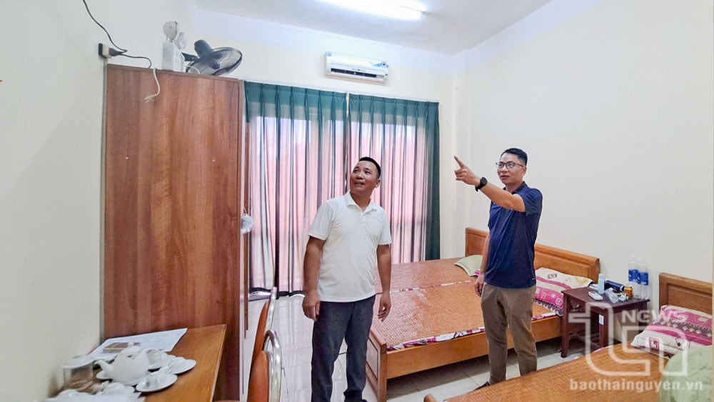 Phòng ở khu ký túc xá Hội Nông dân tỉnh có đầy đủ tiện nghi.