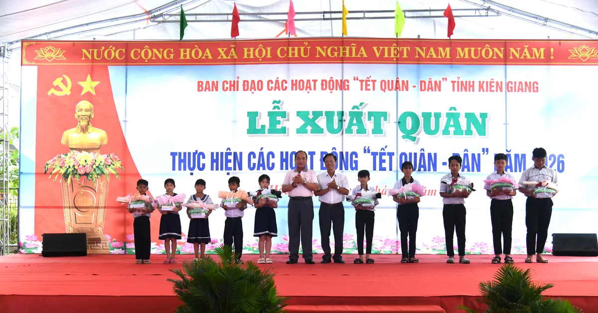 Kien Giang៖ ពង្រាយ​ទ័ព​ដើម្បី​អនុវត្ត​ Tet យោធា​-ស៊ីវិល​ឆ្នាំ ២០២៦