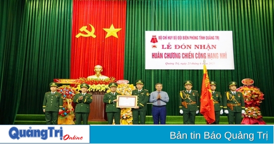 ឆ្មាំព្រំដែនខេត្ត Quang Tri ទទួលបានមេដាយកេងប្រវ័ញ្ចយោធាថ្នាក់ទីពីរ