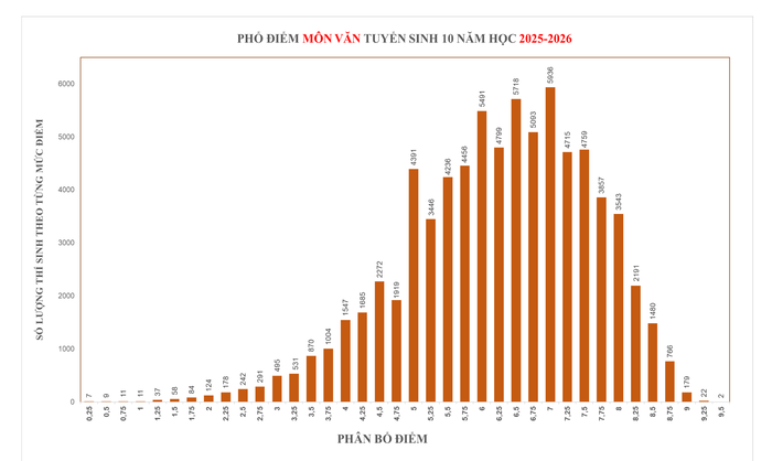 Thi vào lớp 10 ở TPHCM: Nhiều điểm 10 môn Anh, môn Văn không có thí sinh đạt điểm 10- Ảnh 3.