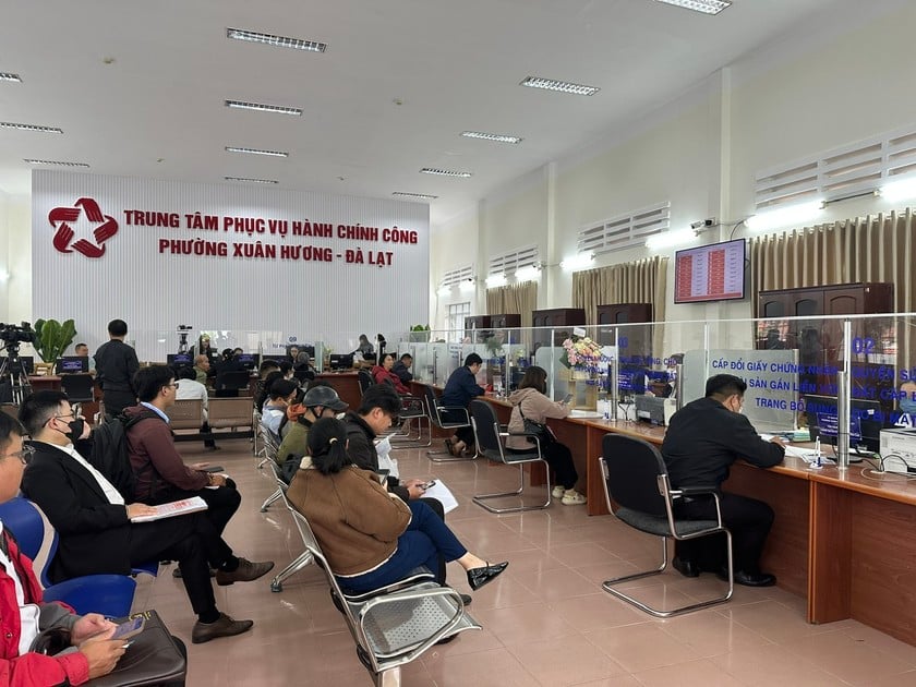 Trung tâm phục vụ hành chính công phường Xuân Hương - Đà Lạt vận hành thử nghiệm ngày 23/6.