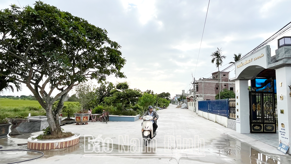 The environment and landscape of An Duyen village, Dai An commune are always bright - green - clean - beautiful.