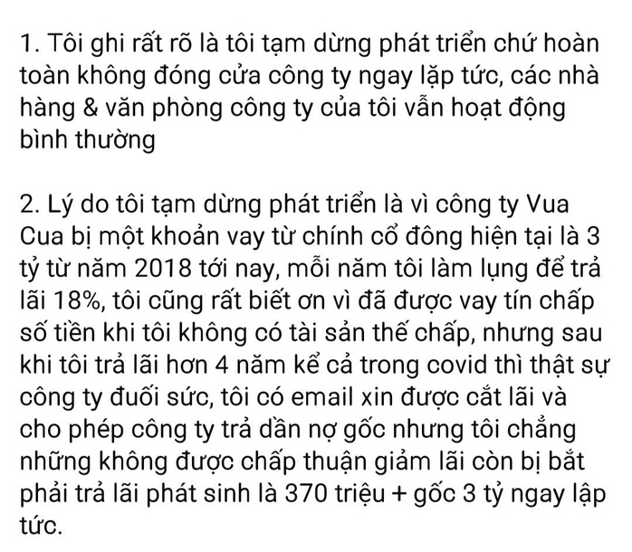 CEO Vua Cua tiết lộ sự thật đằng sau quyết định tạm ngừng phát triển chuỗi nhà hàng- Ảnh 2.