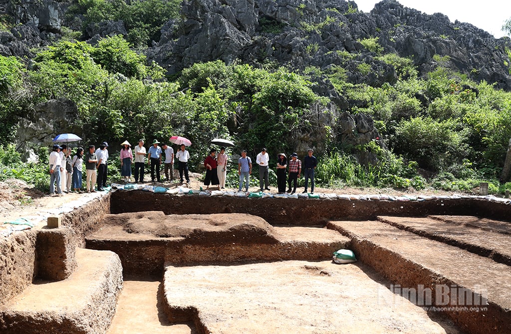 គណៈប្រតិភូ​បាន​ទៅ​ទស្សនា​ការ​ជីក​កកាយ​វត្ថុ​បុរាណ Man Bac។
