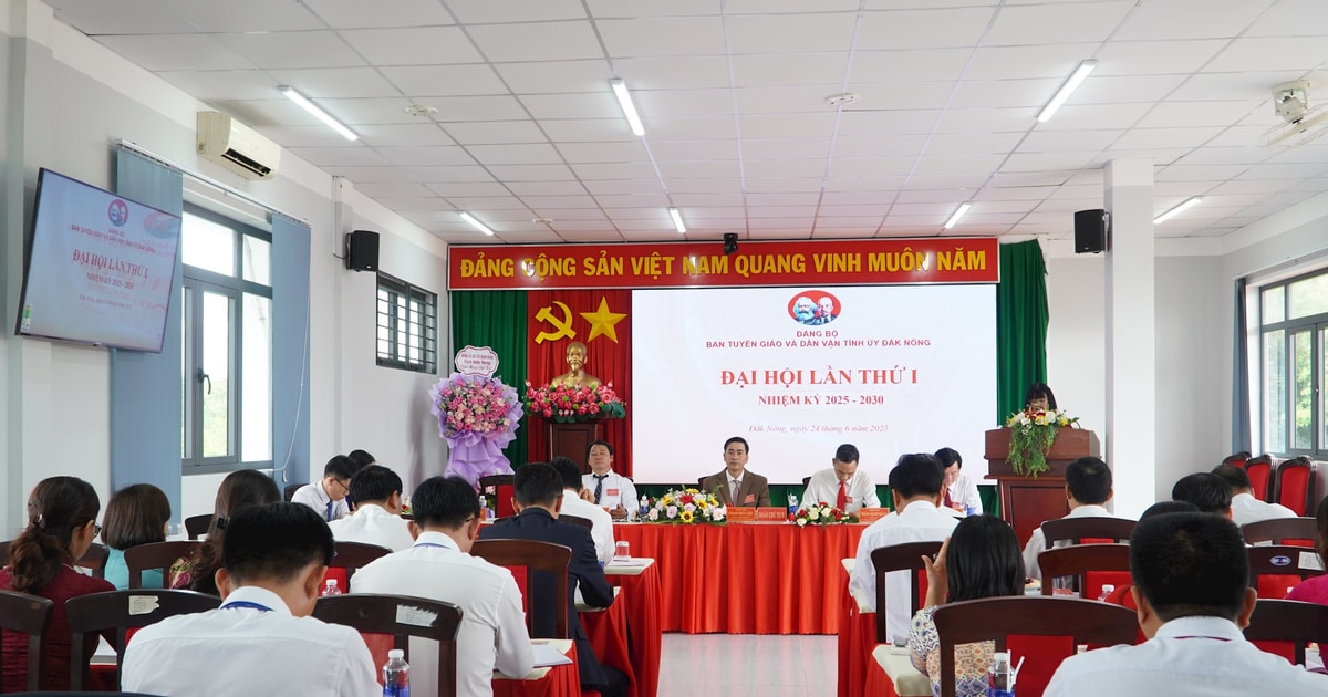 Đại hội Đảng bộ Ban Tuyên giáo và Dân vận Tỉnh ủy Đắk Nông lần thứ I, nhiệm kỳ 2025 - 2030