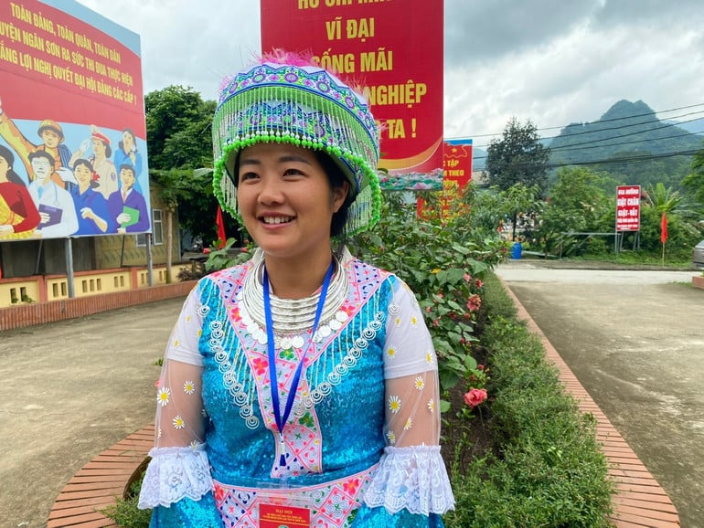 Chị Sùng Thị Sải, xã Trung Hòa (Ngân Sơn).