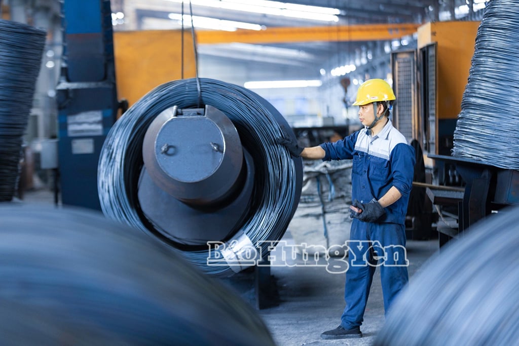 Sản xuất tại Công ty TNHH Thép Hoà Phát Hưng Yên, Khu công nghiệp Phố Nối A (Yên Mỹ)