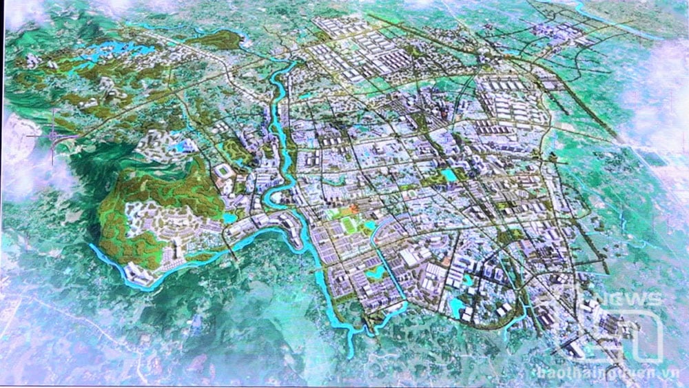 Đồ án điều chỉnh quy hoạch chung thành phố Sông Công, tỉnh Thái Nguyên đến năm 2045.