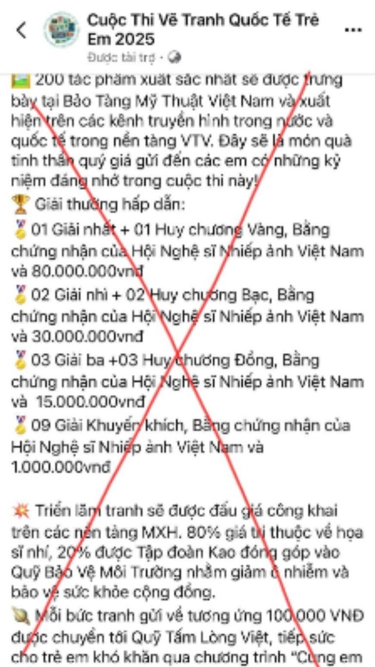 Thông tin mạo danh các đơn vị, tổ chức uy tín, đánh vào tâm lý phụ huynh muốn cho con học hỏi và trải nghiệm dịp hè.