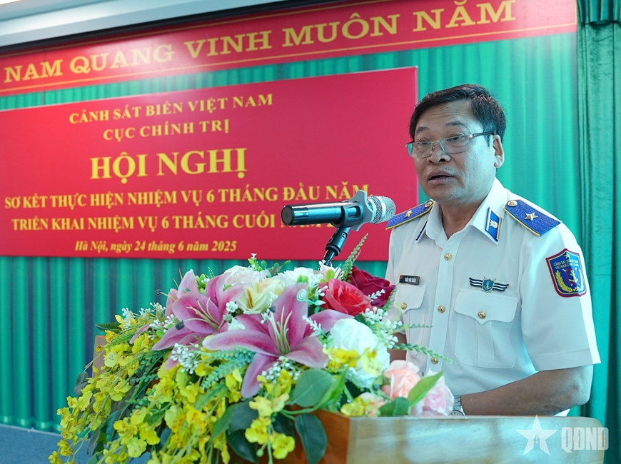 នាយកដ្ឋាននយោបាយឆ្មាំសមុទ្រវៀតណាម បូកសរុបការងាររយៈពេល៦ខែដើមឆ្នាំ២០២៥