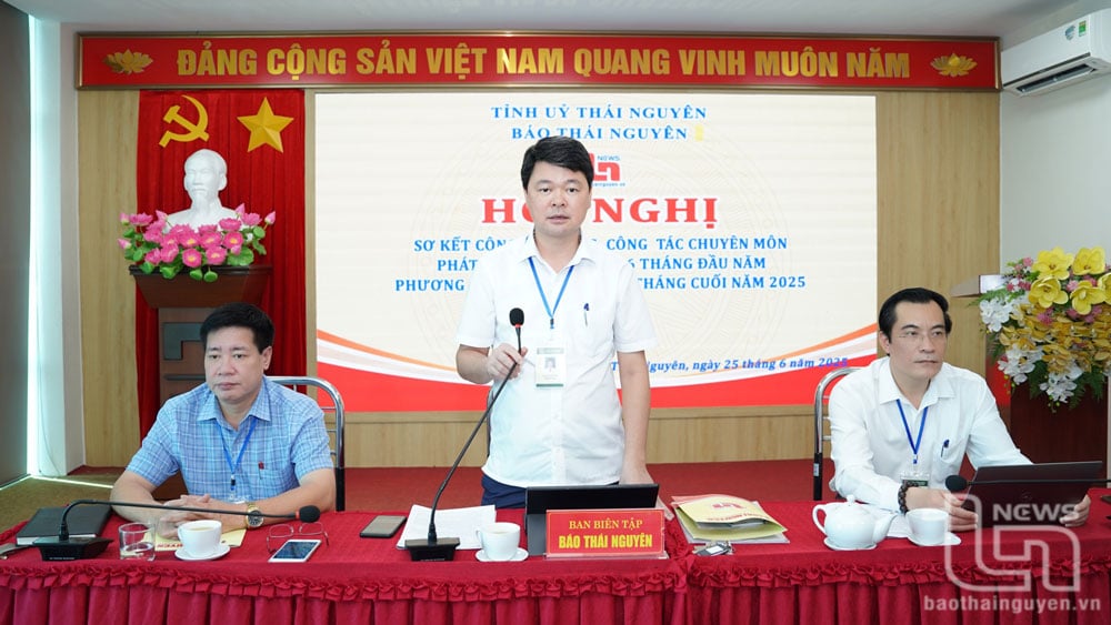 ថ្លែងមតិនៅសន្និសីទនេះ សមមិត្ត Nguyen Ngoc Son លេខាបក្ស និពន្ធនាយកកាសែត Thai Nguyen