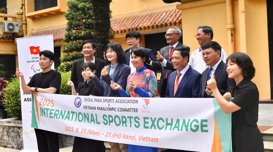 Kí kết biên bản thỏa thuận hợp tác giữa Ủy ban Paralympic Việt Nam và Hiệp hội thể thao NKT thành phố Seoul - Ảnh 2.