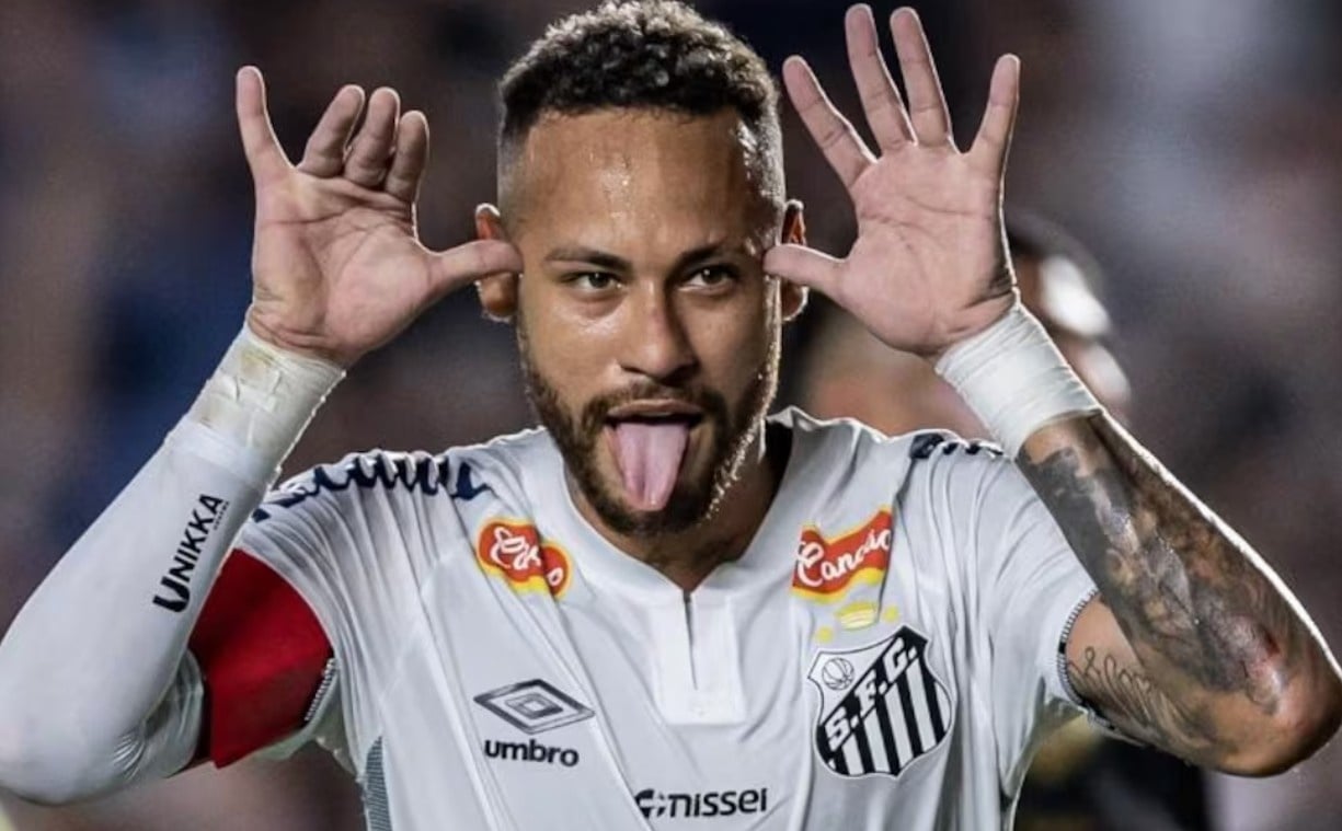 Neymar o lai Santos anh 1