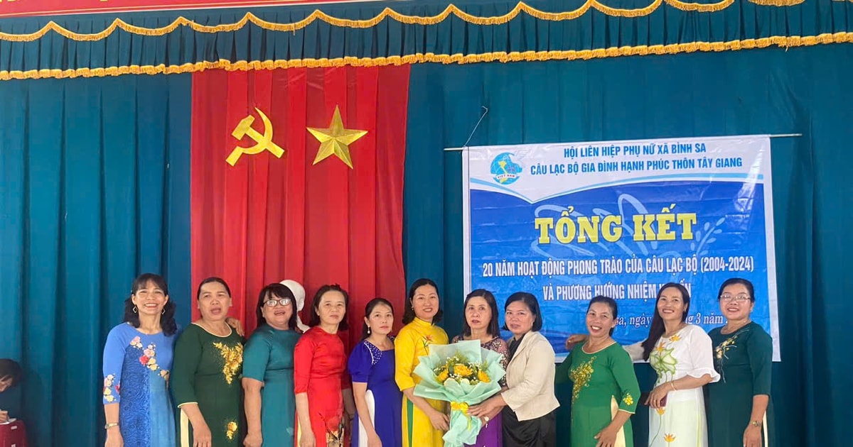 Chuyện câu lạc bộ gia đình hạnh phúc ở Bình Sa