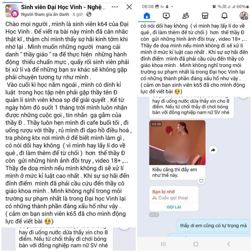 Nội dung thông tin đăng tải trên mạng xã hội