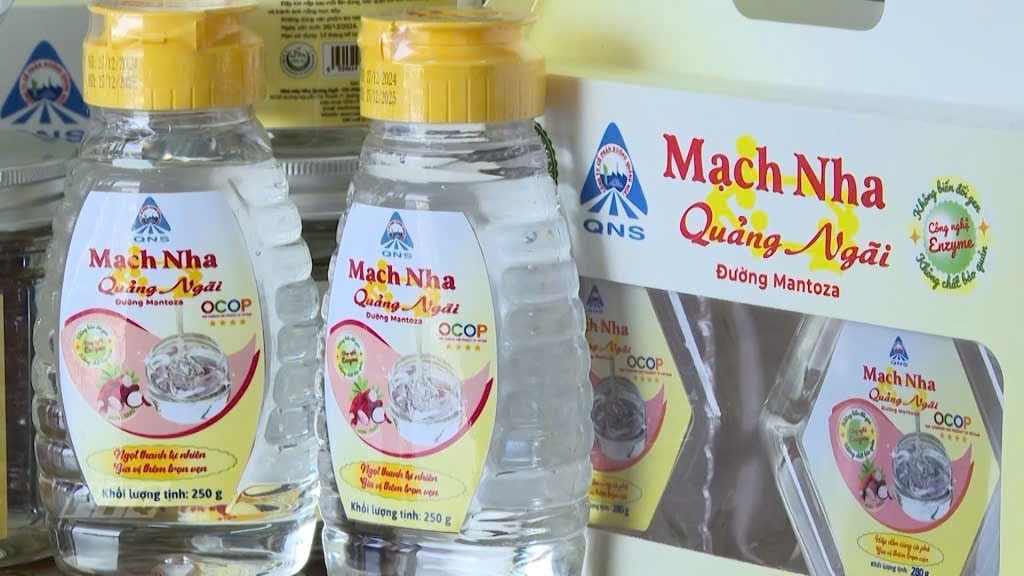 Mạch nha Mantoza đạt OCOP 5 sao. Ảnh: Võ Hà.