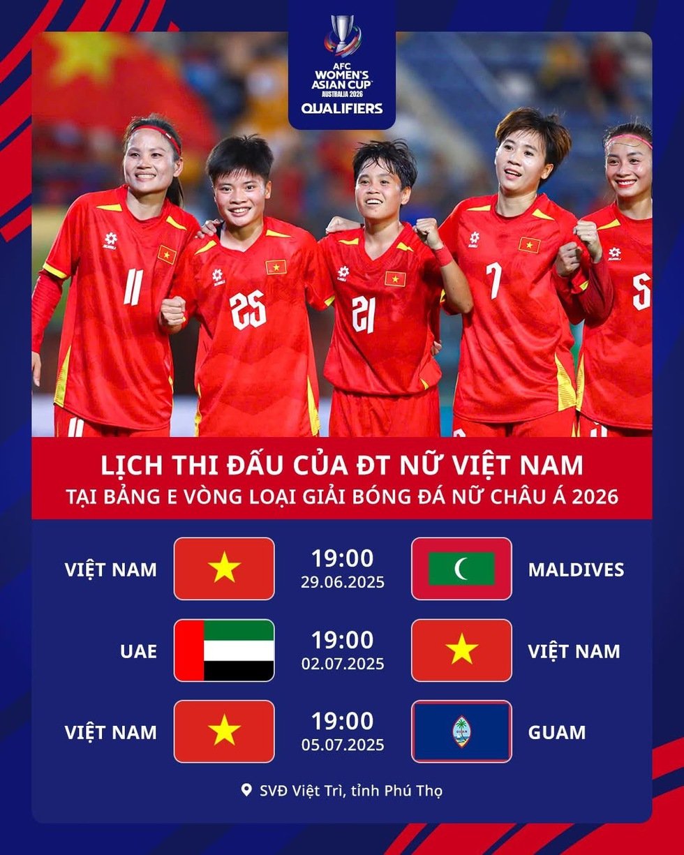 Lịch thi đấu đội tuyển nữ Việt Nam tại vòng loại châu Á: Phát độc quyền trên kênh nào?- Ảnh 6.