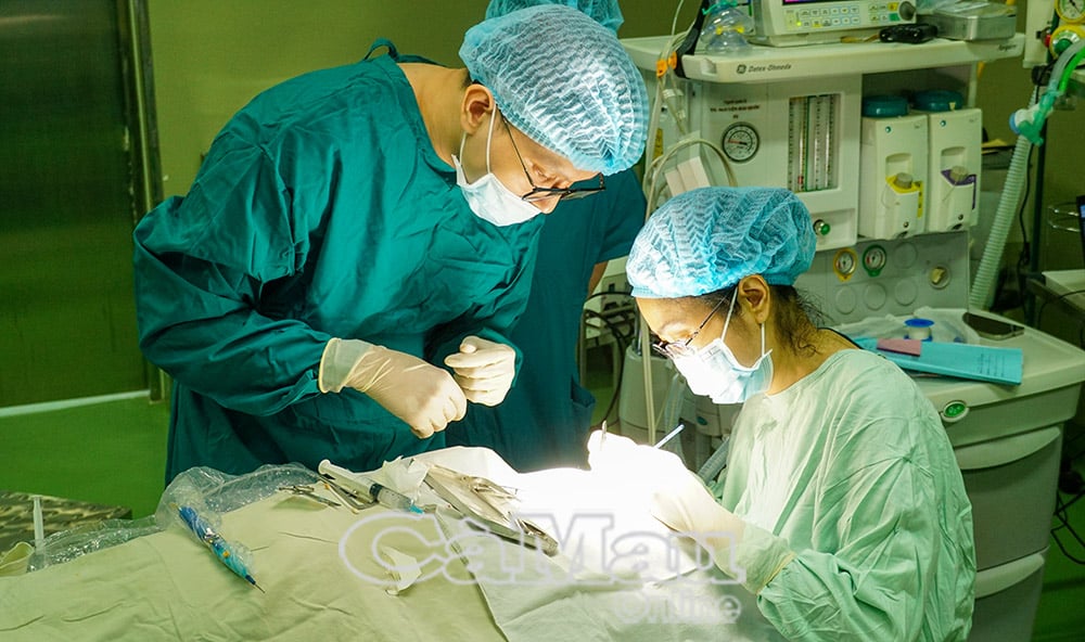 Experts from Ho Chi Minh City participated in the surgery.