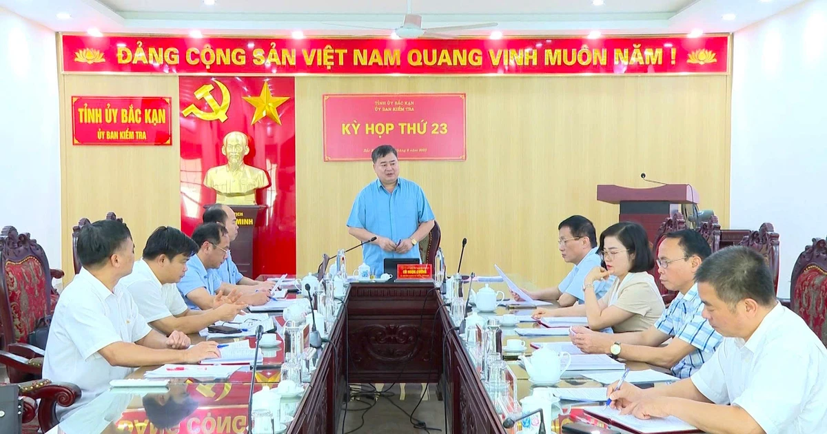 Kỳ họp thứ 23 của Ủy ban Kiểm tra Tỉnh ủy Bắc Kạn