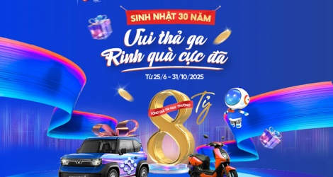 KienlongBank សម្ពោធ "ព្យុះដ៏អស្ចារ្យ" នៃអំណោយដែលមានតម្លៃ 8 ពាន់លានដុងដើម្បីអបអរសាទរខួបកំណើត 30 ឆ្នាំ