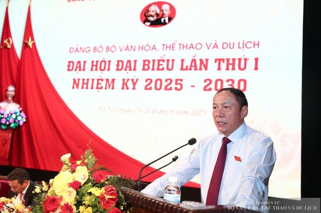 Long trọng tổ chức Đại hội đại biểu Đảng bộ Bộ Văn hóa, Thể thao và Du lịch lần thứ I, nhiệm kỳ 2025 – 2030 - Ảnh 4.