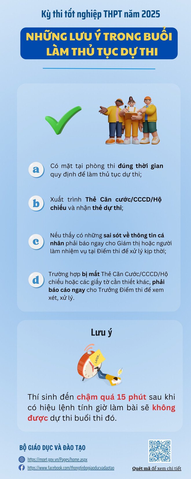 Hôm nay, hơn 1,16 thí sinh làm thủ tục dự thi Tốt nghiệp THPT 2025
