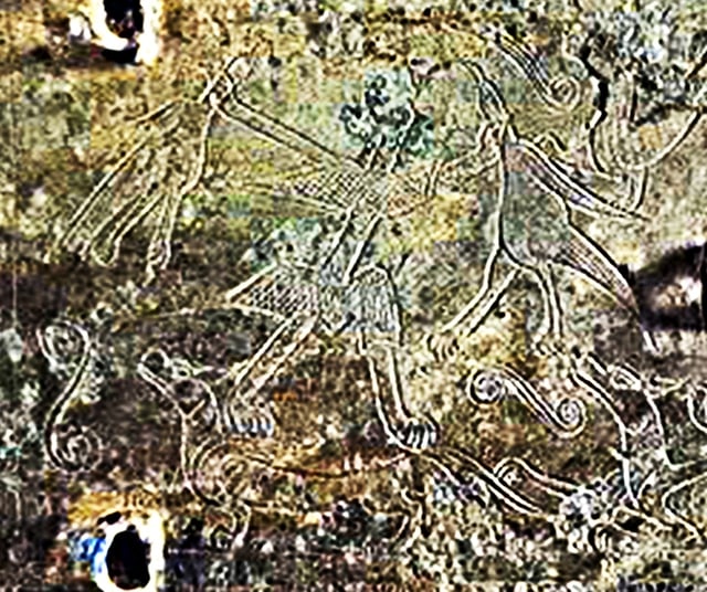 Descifrando la pintura del pectoral de bronce de Dong Son - Foto 2.