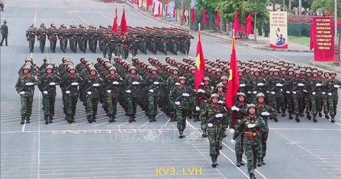 Hợp luyện lần 1 chuẩn bị cho Lễ diễu binh, diễu hành Kỷ niệm 80 năm Quốc khánh