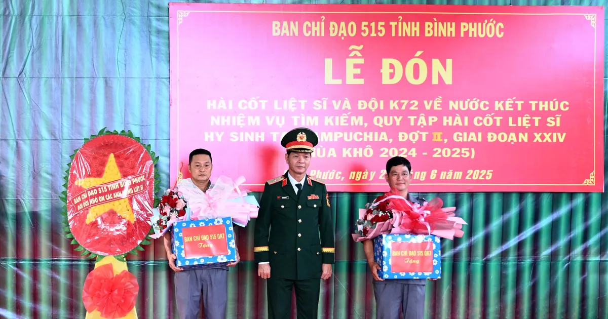 Bình Phước đón 80 hài cốt liệt sĩ hy sinh tại Campuchia về nước