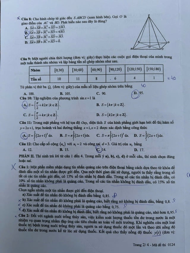 Thi tốt nghiệp THPT 2025: Đề chính thức môn toán - Ảnh 2.
